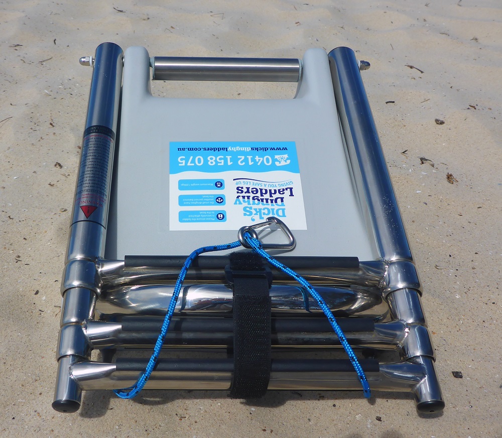ladder folded on the beach