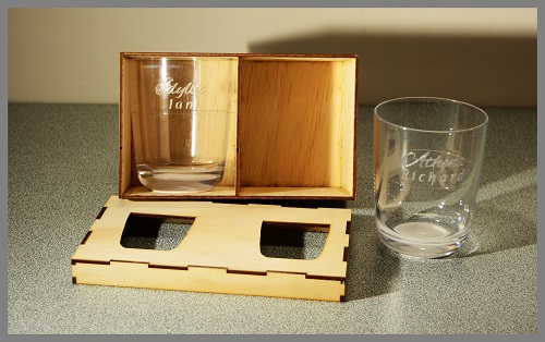 Engraved Unbreakable Whiskey glass 2 Pack